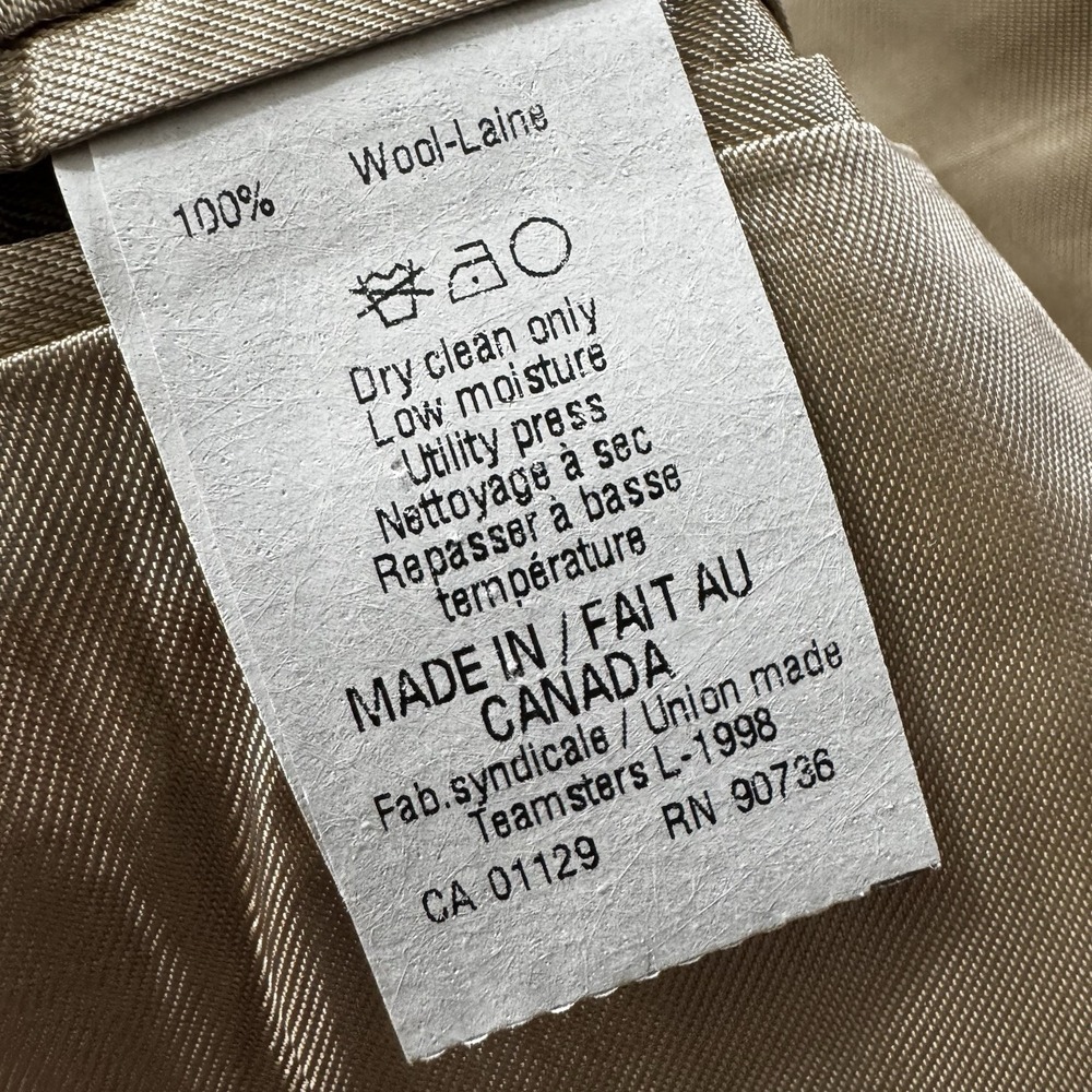 Ralph Lauren 100% Wool Blazer Mens 46R Made In Canada Grey Single Breasted Lined - Picture 7 of 12
